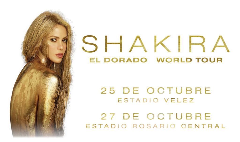 Así serán los shows de Shakira en Argentina • DataMovil